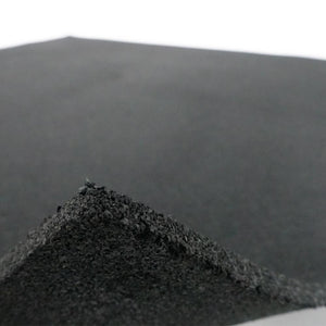 Economy Rubber Floor Tiles Gym Tile - 1m x 1m x 8mm - no bevelled edge(black)