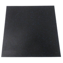 Load image into Gallery viewer, Home &amp; Fitness Rubber Flooring Tile 1M x 1M x 15MM with 6% Blue Fleck
